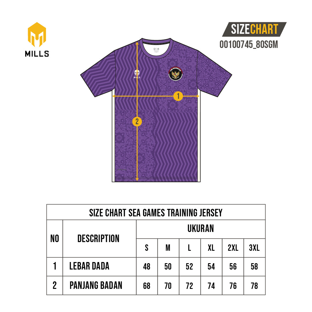 MILLS SEA GAMES TRAINING JERSEY PURPLE 00100745 80SGM