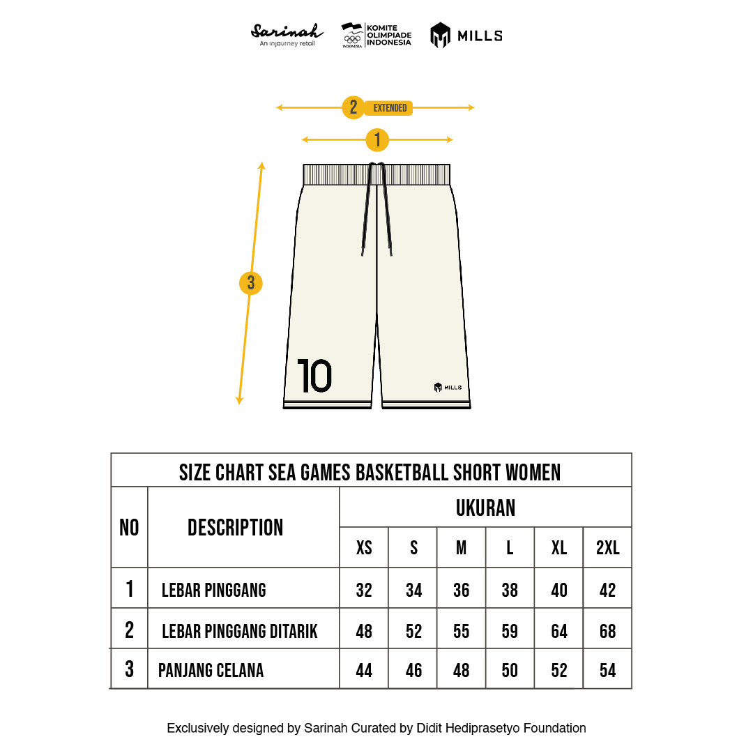 MILLS SEA GAMES BASKETBALL SHORT WOMEN BEIGE 03100381 66SGM