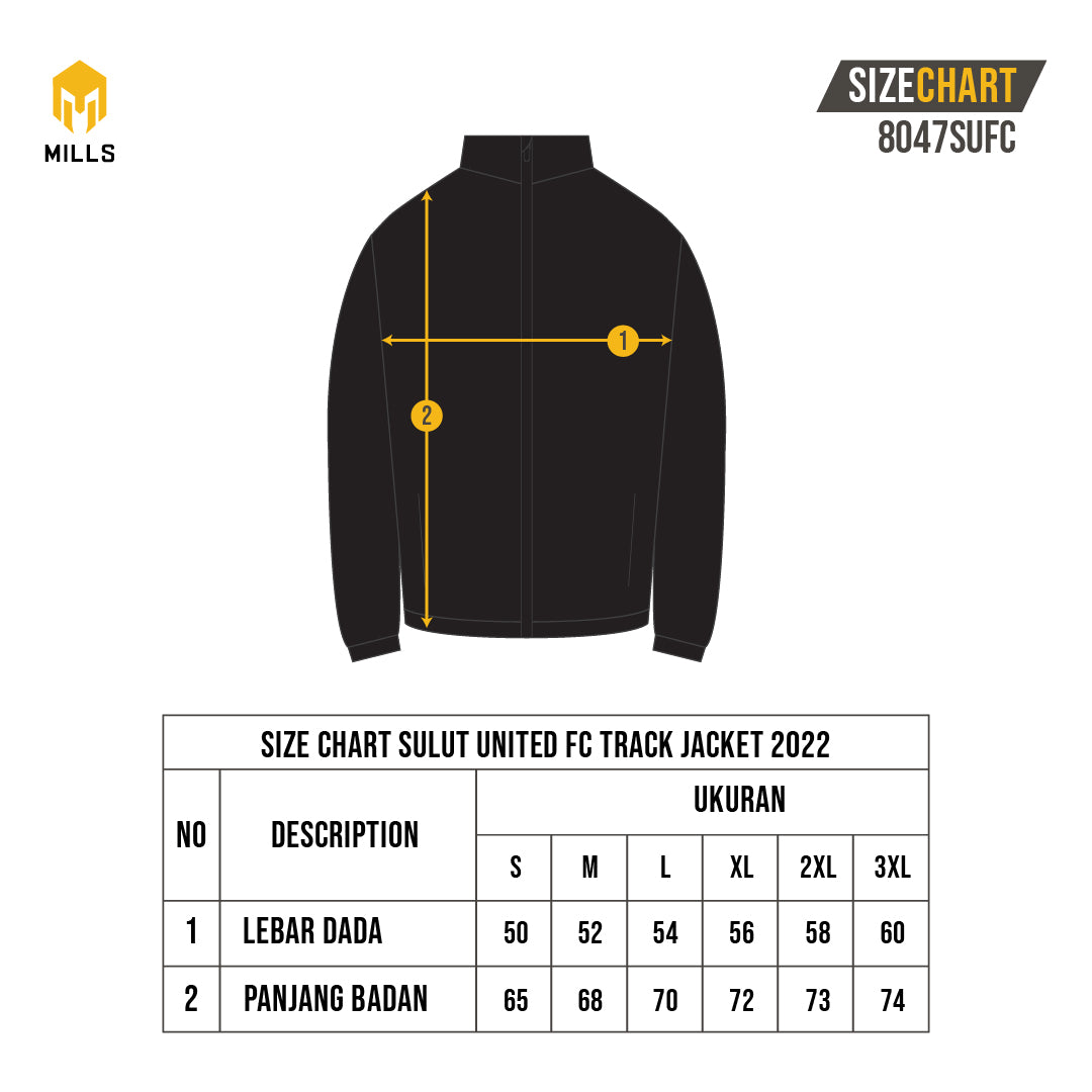 MILLS SULUT UNITED FC TRACK SUIT JACKET 8047SUFC