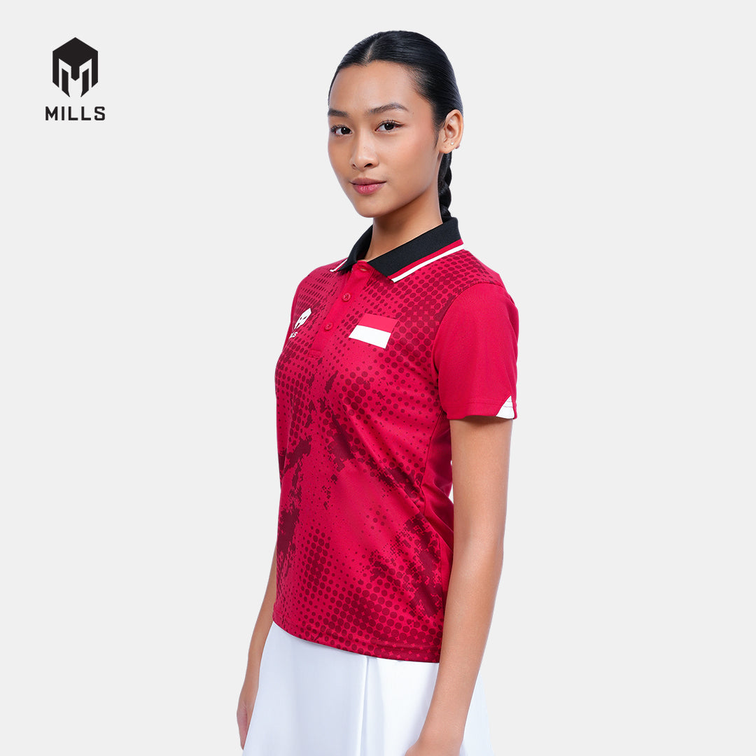 MILLS TENNIS INDONESIA JERSEY WOMEN RED 00100591 30PLT