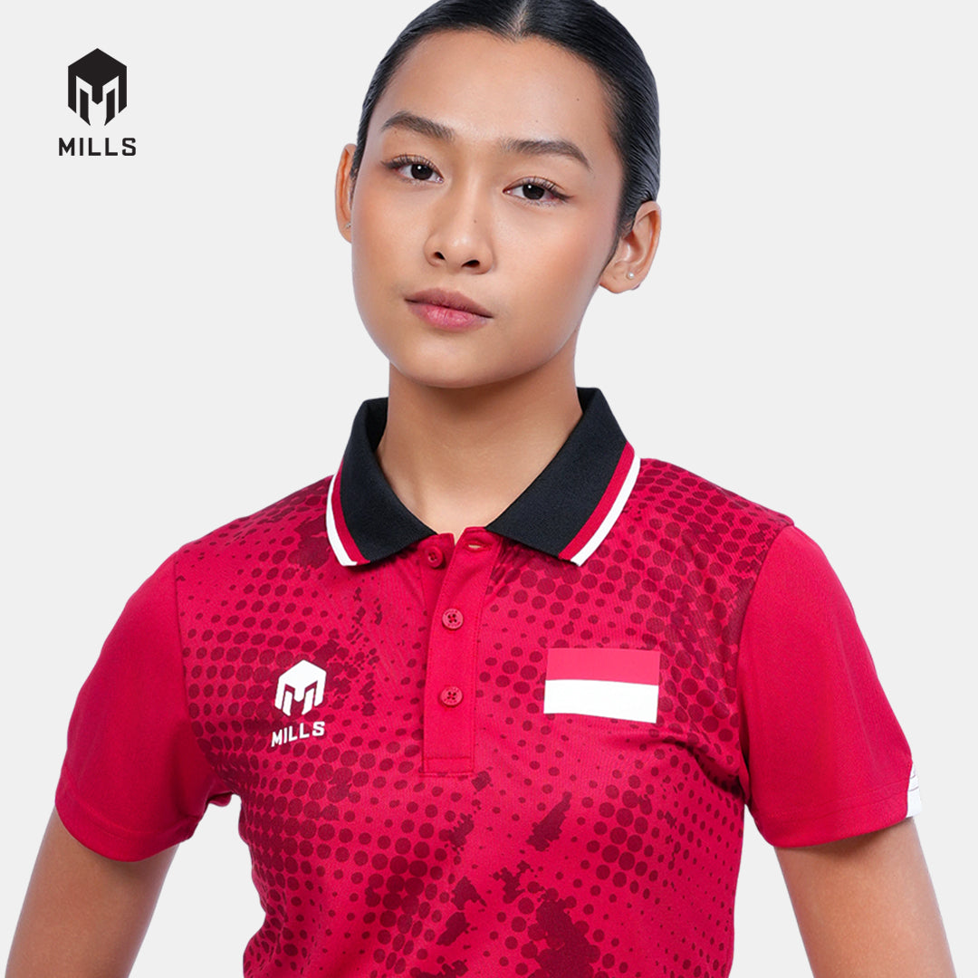 MILLS TENNIS INDONESIA JERSEY WOMEN RED 00100591 30PLT