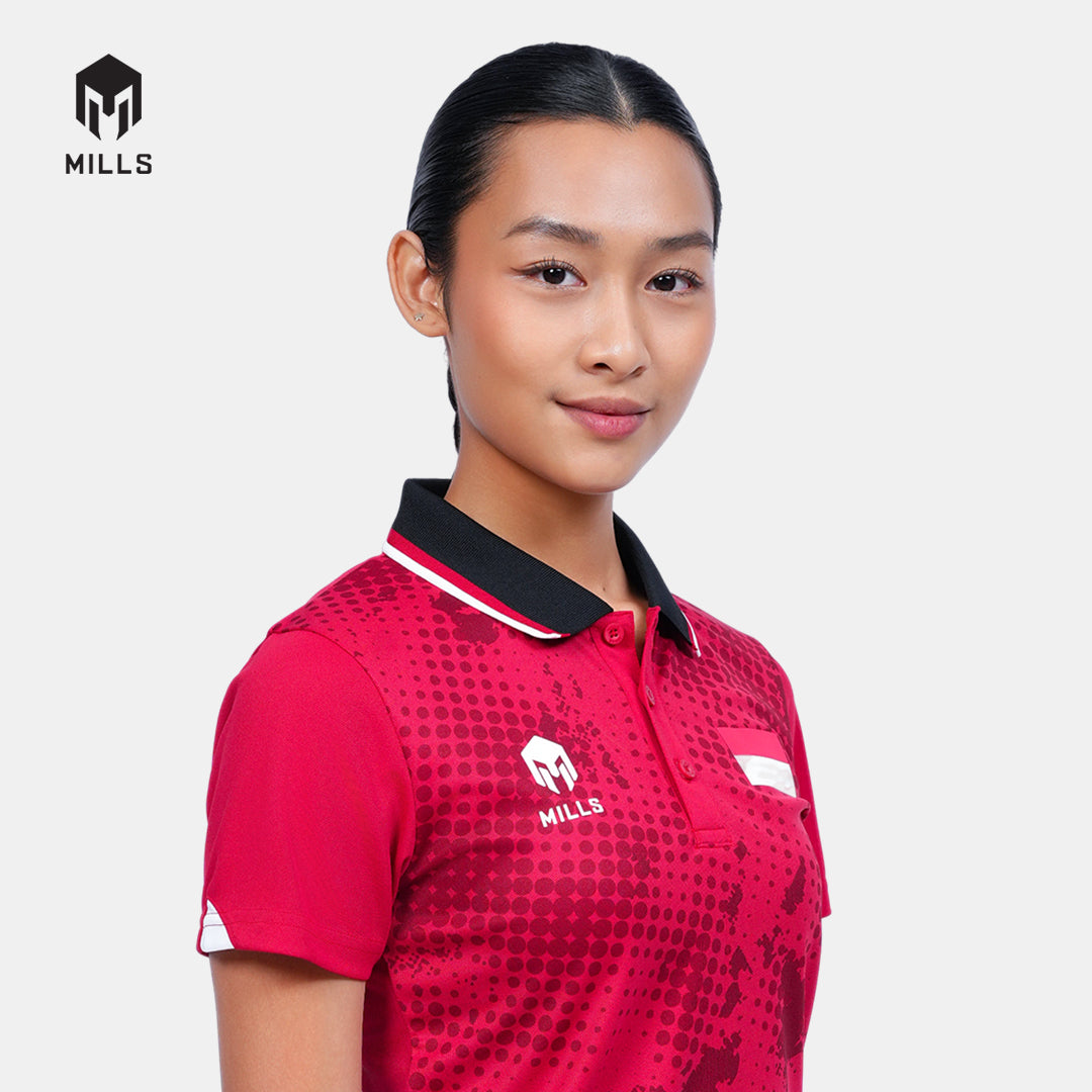 MILLS TENNIS INDONESIA JERSEY WOMEN RED 00100591 30PLT