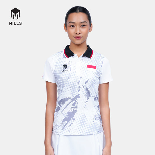 MILLS TENNIS INDONESIA JERSEY WOMEN WHITE 00100591 20PLT