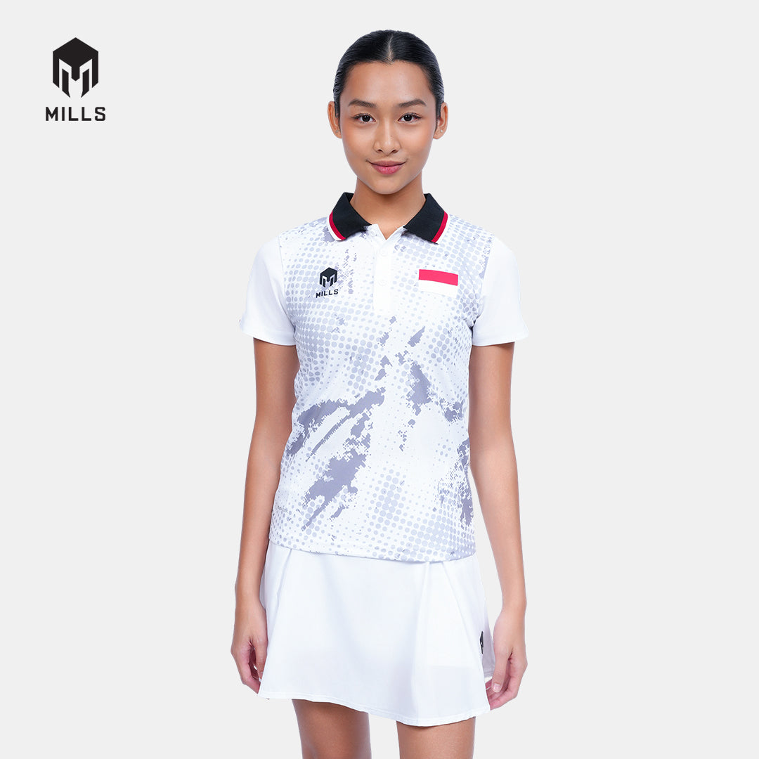 MILLS TENNIS INDONESIA JERSEY WOMEN WHITE 00100591 20PLT