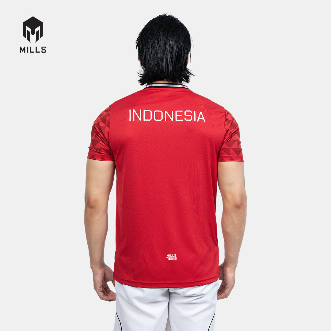 MILLS TENNIS INDONESIA TRAINING JERSEY MEN RED  00100592 30PLT