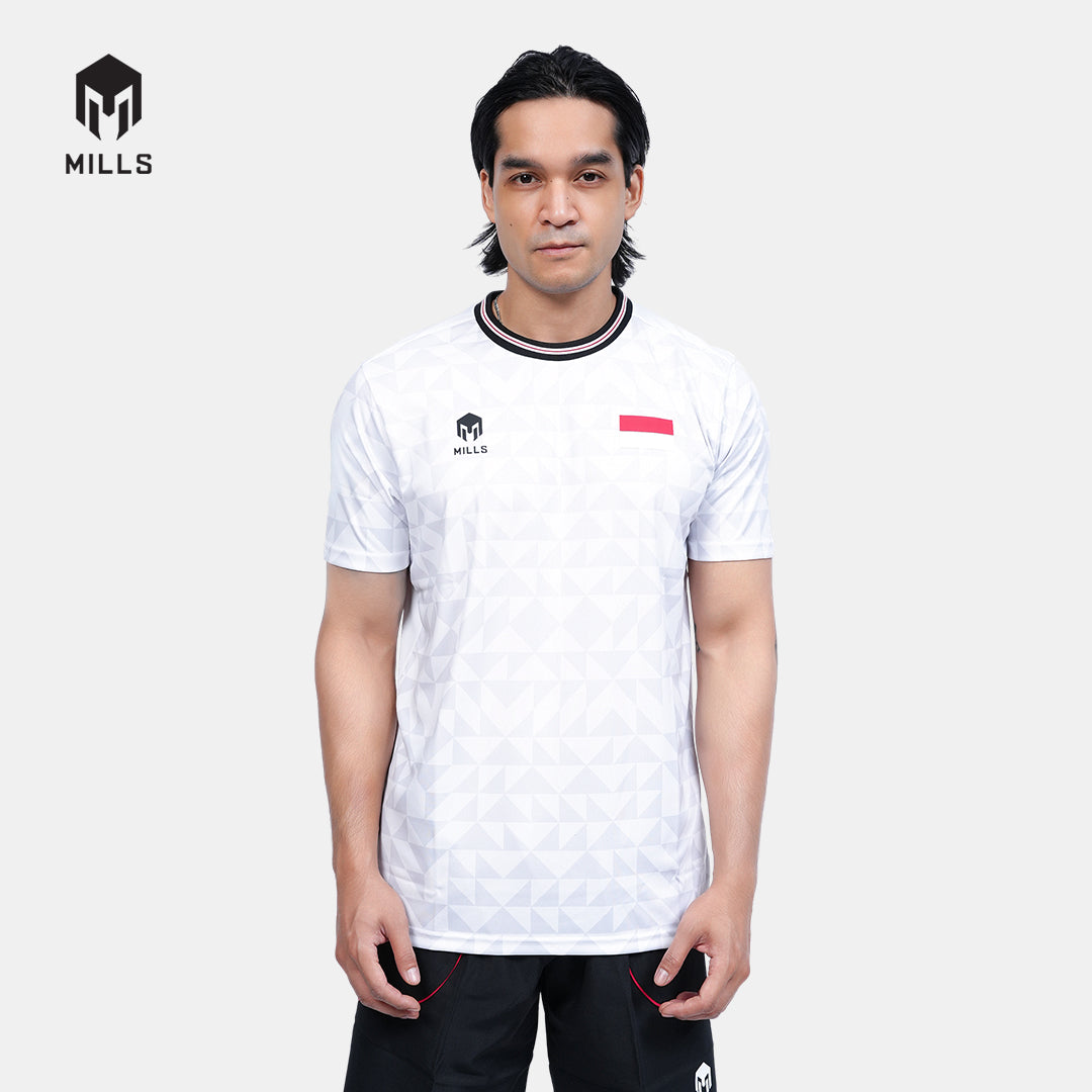 MILLS TENNIS INDONESIA TRAINING JERSEY MEN WHITE 00100592 20PLT