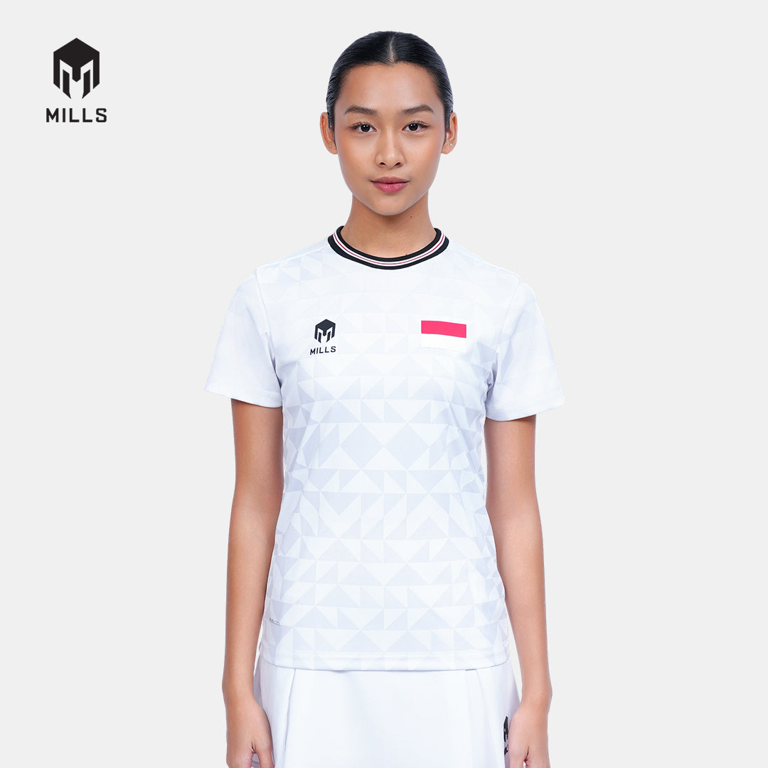 MILLS TENNIS INDONESIA TRAINING JERSEY WOMEN WHITE 00100593 20PLT