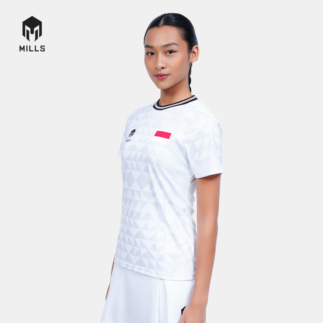 MILLS TENNIS INDONESIA TRAINING JERSEY WOMEN WHITE 00100593 20PLT