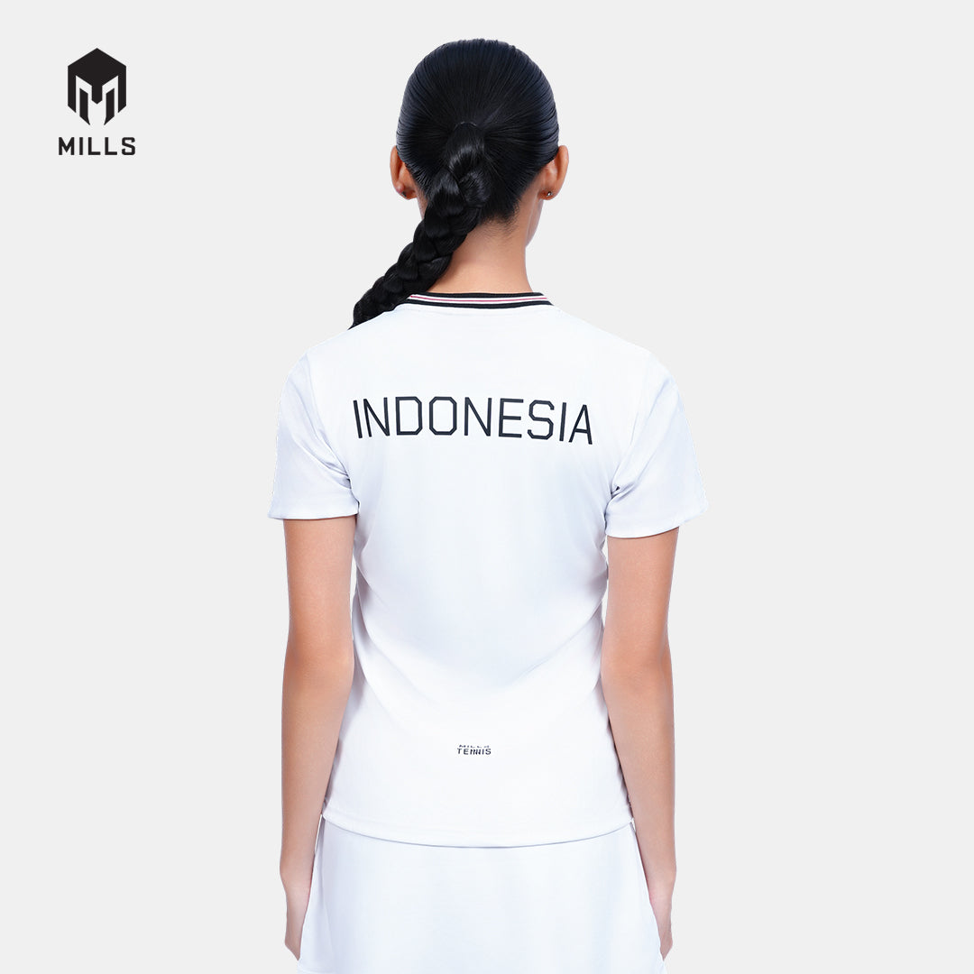 MILLS TENNIS INDONESIA TRAINING JERSEY WOMEN WHITE 00100593 20PLT