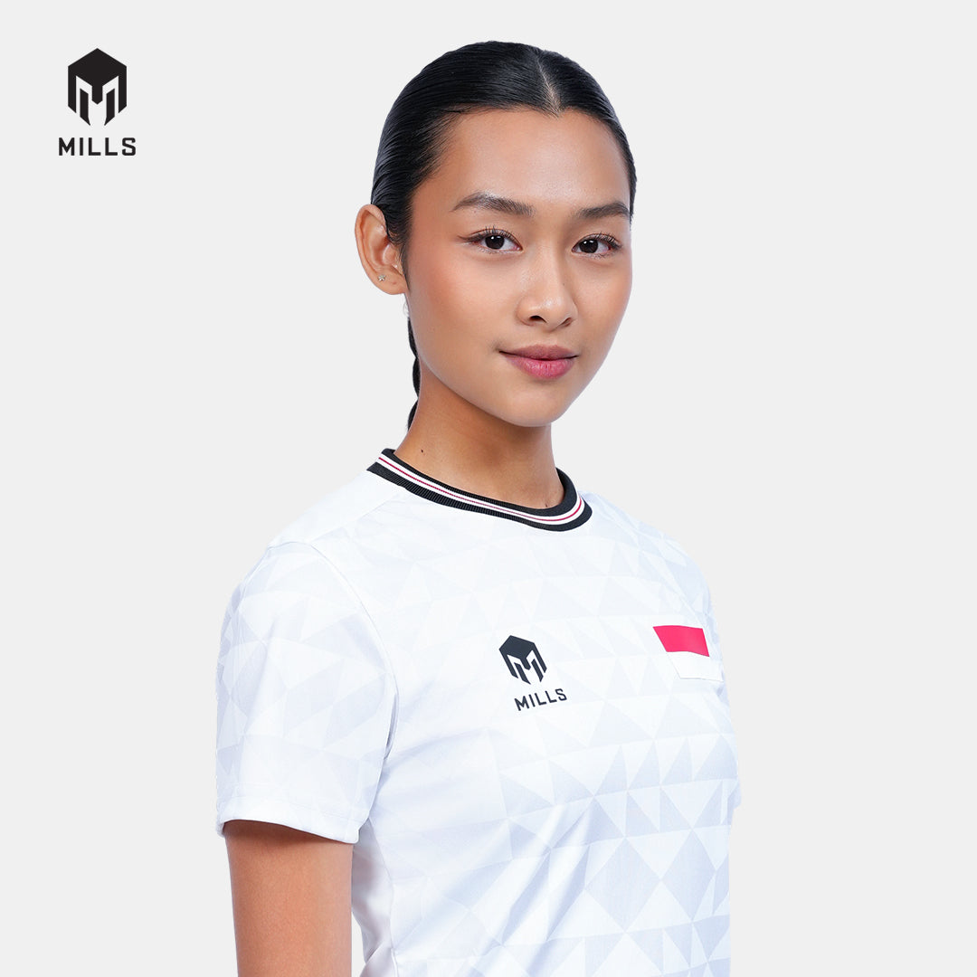 MILLS TENNIS INDONESIA TRAINING JERSEY WOMEN WHITE 00100593 20PLT