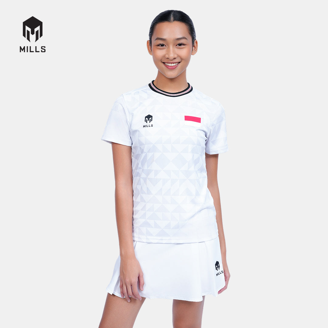 MILLS TENNIS INDONESIA TRAINING JERSEY WOMEN WHITE 00100593 20PLT