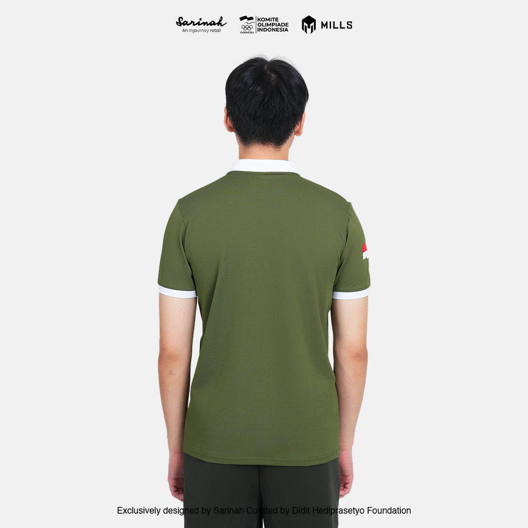MILLS TIM INDONESIA SEA GAMES POLO SHIRT GREEN 00700311 50SGM