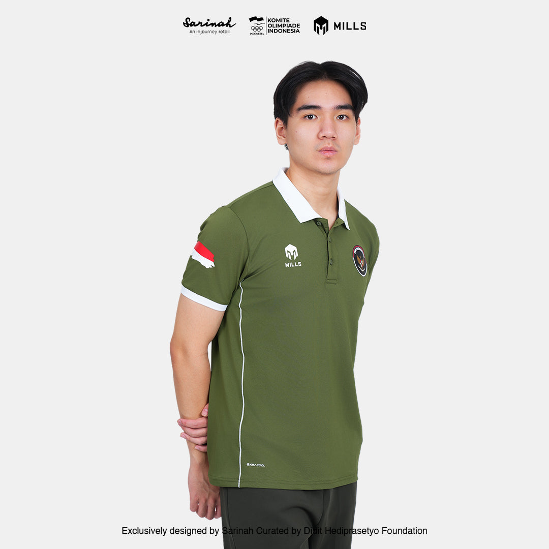 MILLS TIM INDONESIA SEA GAMES POLO SHIRT GREEN 00700311 50SGM