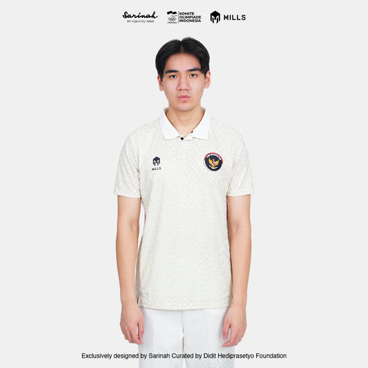 MILLS TIM INDONESIA PERFORMANCE POLO SHIRT BEIGE 00700312 66SGM