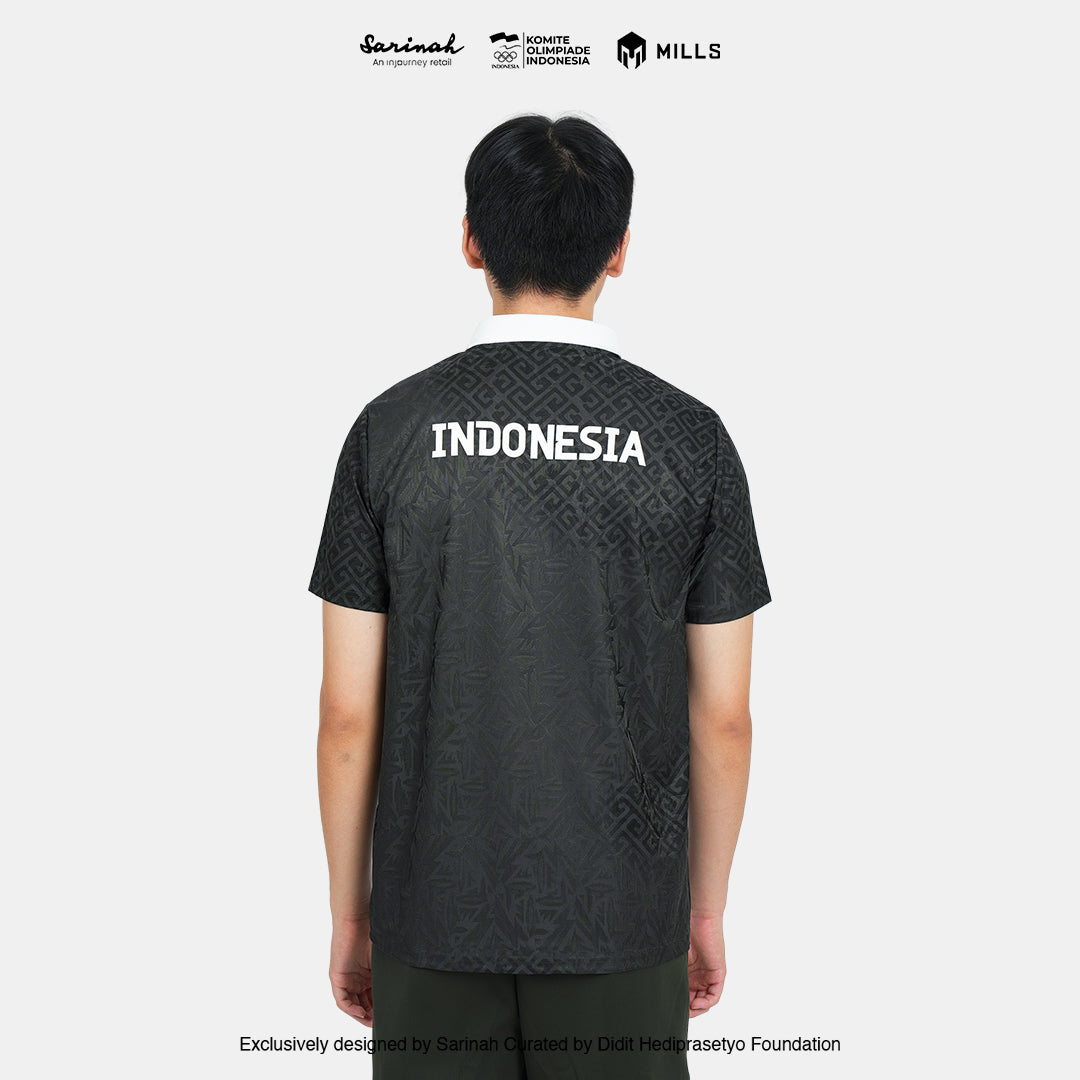 MILLS TIM INDONESIA PERFORMANCE POLO SHIRT GREEN 00700312 50SGM