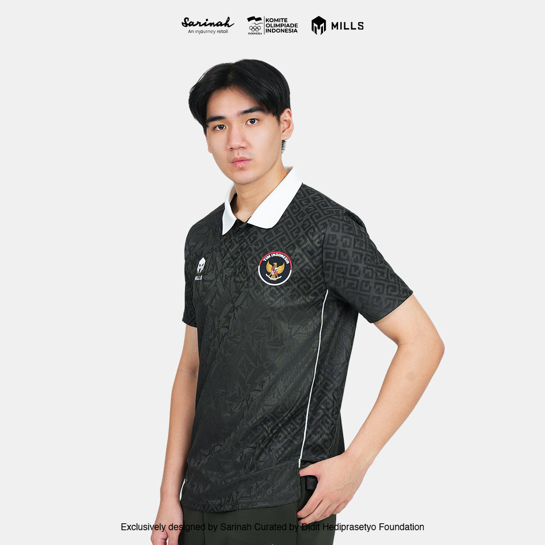 MILLS TIM INDONESIA PERFORMANCE POLO SHIRT GREEN 00700312 50SGM