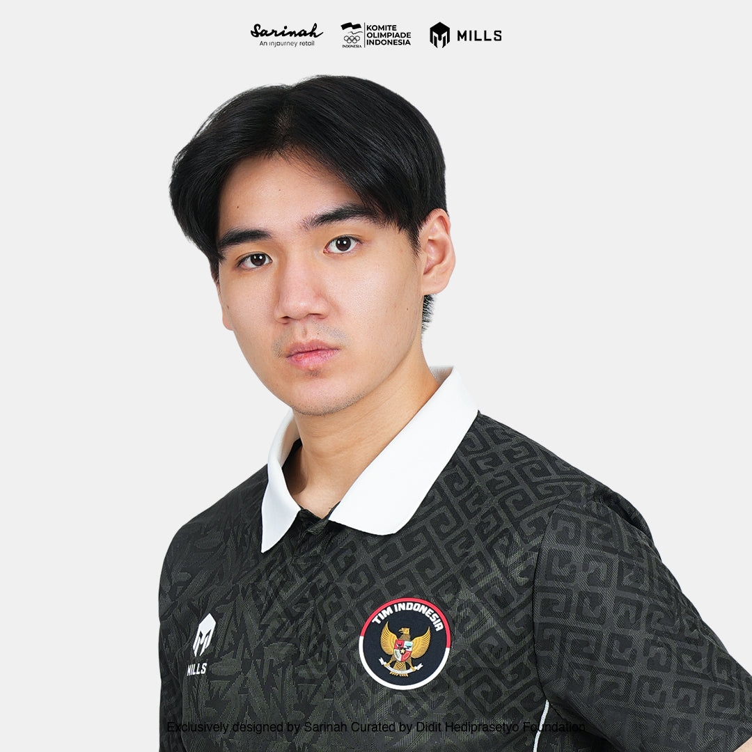 MILLS TIM INDONESIA PERFORMANCE POLO SHIRT GREEN 00700312 50SGM