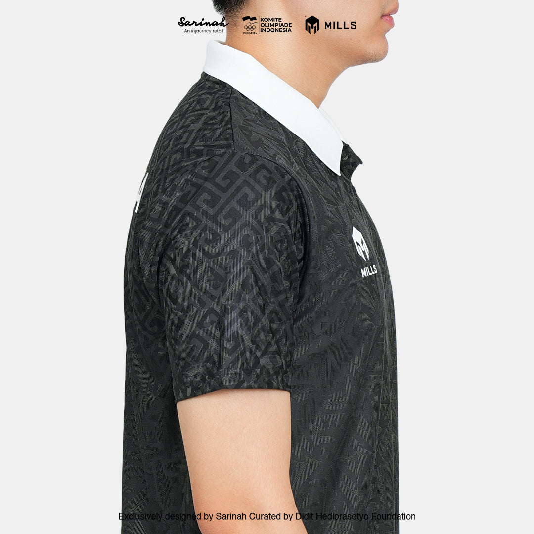 MILLS TIM INDONESIA PERFORMANCE POLO SHIRT GREEN 00700312 50SGM