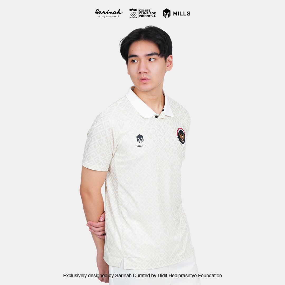 MILLS TIM INDONESIA PERFORMANCE POLO SHIRT BEIGE 00700312 66SGM