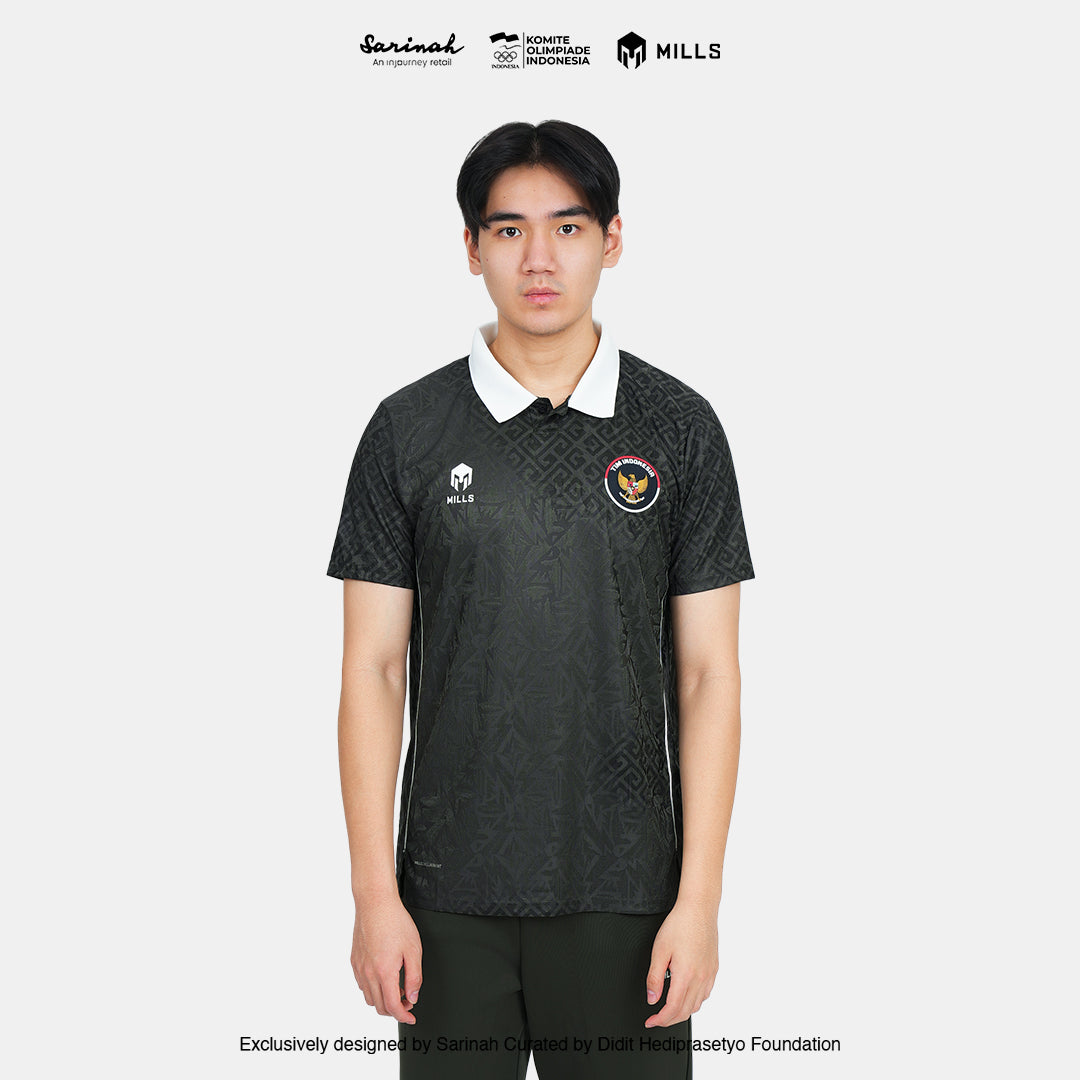 MILLS TIM INDONESIA PERFORMANCE POLO SHIRT GREEN 00700312 50SGM