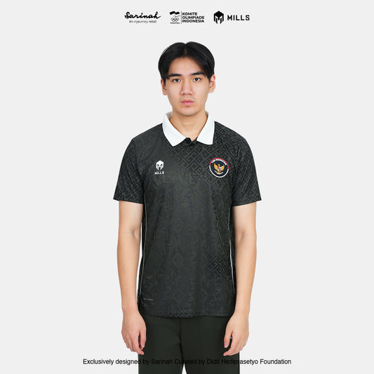 MILLS TIM INDONESIA PERFORMANCE POLO SHIRT GREEN 00700312 50SGM