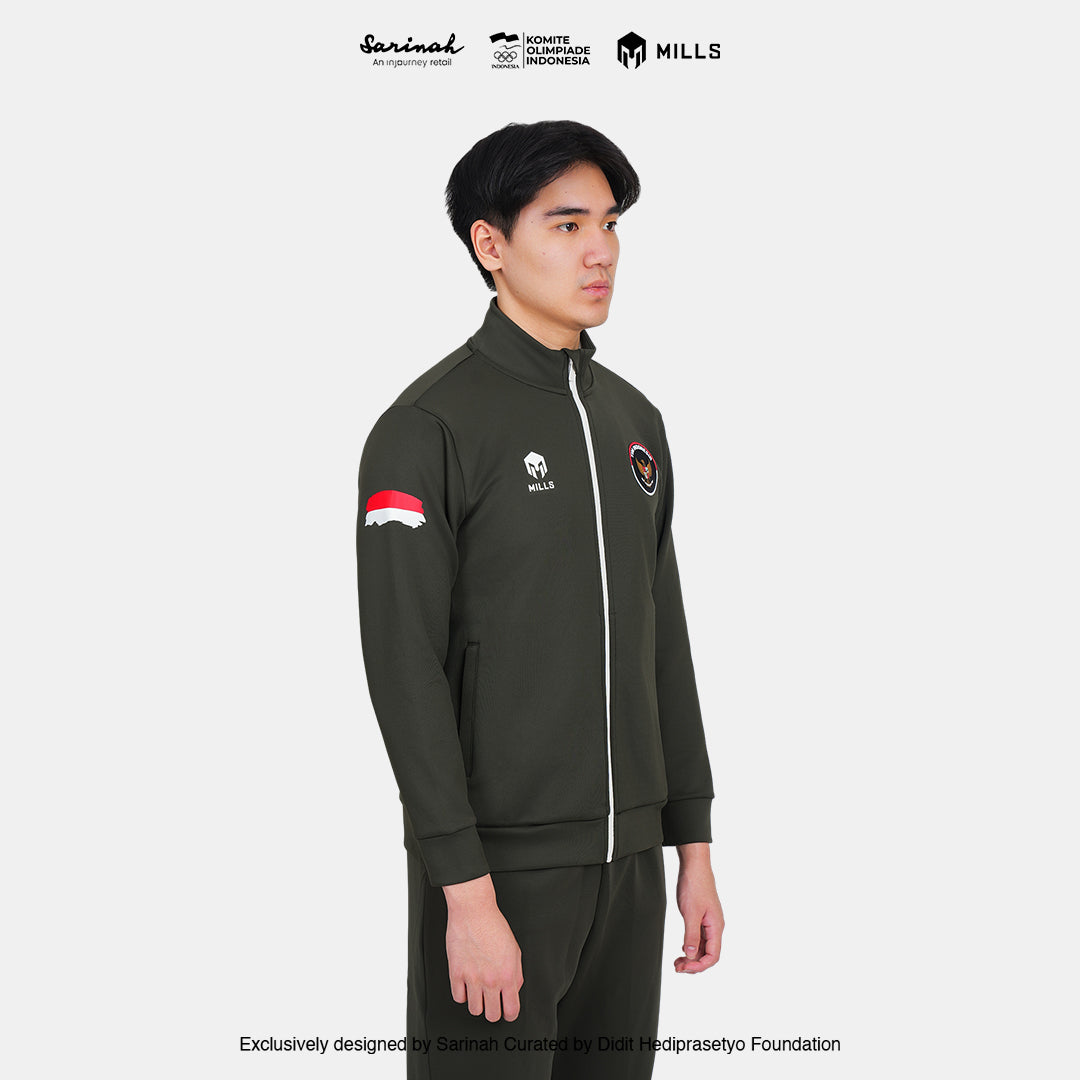 MILLS TIM INDONESIA SEA GAMES TRACK JACKET GREEN 01700266 50SGM