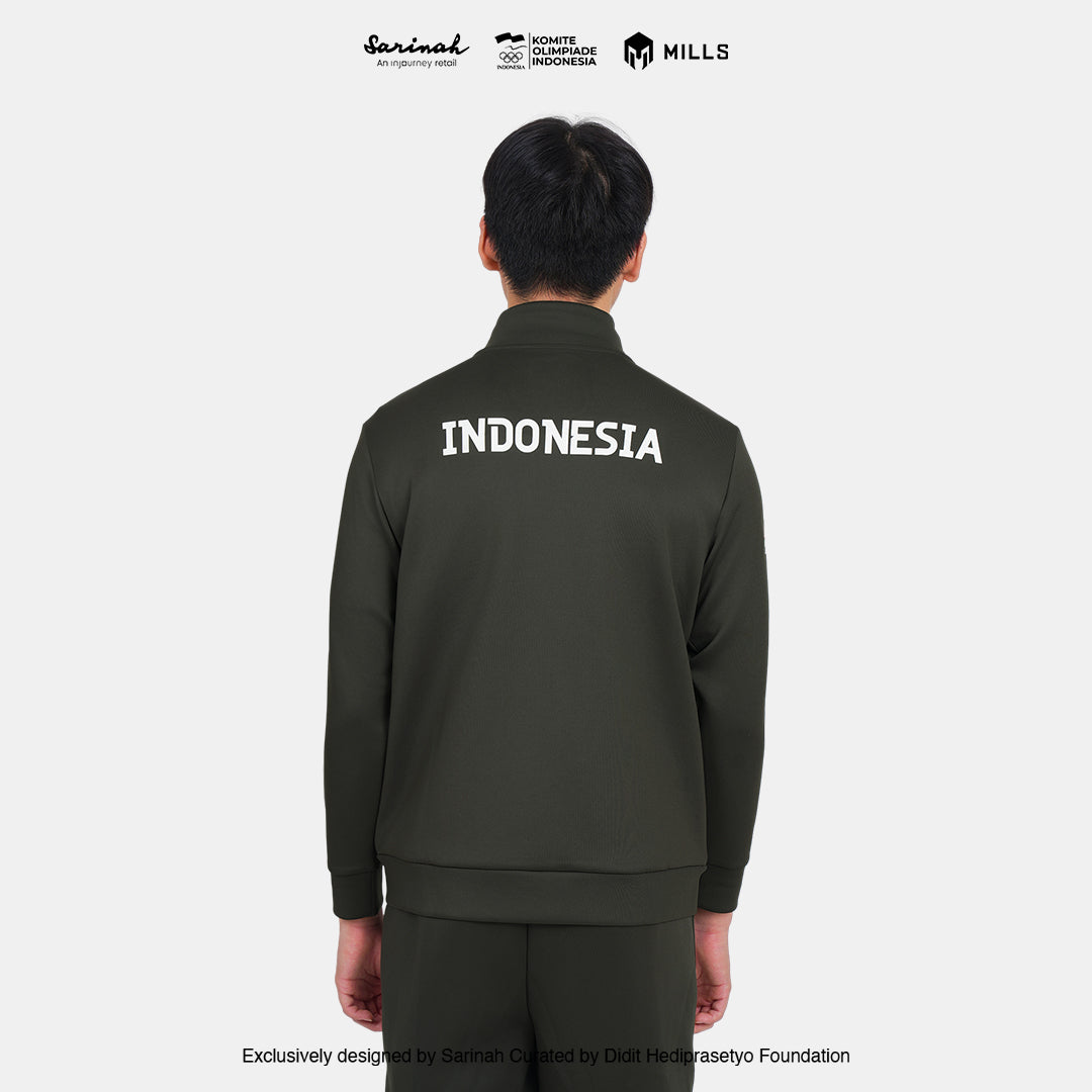 MILLS TIM INDONESIA SEA GAMES TRACK JACKET GREEN 01700266 50SGM