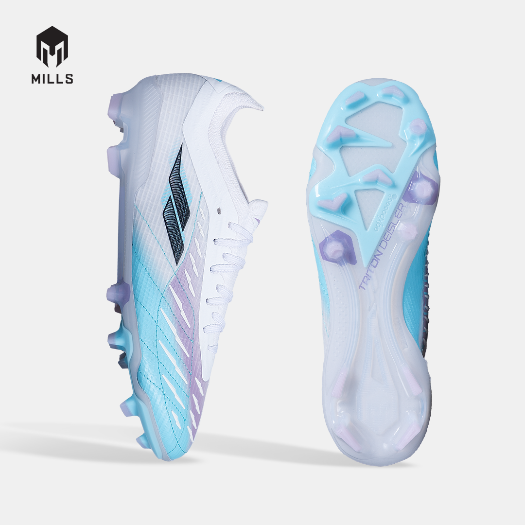 MILLS SEPATU SEPAKBOLA TRITON DEISLER M2 ELITE FG WHITE/SKY BLUE/LT.PURPLE 9307501