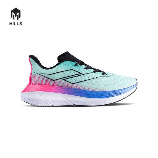 Mills Sepatu Lari Running Shoes Enermax Stream Turquoise / Pink / Blue 9103205