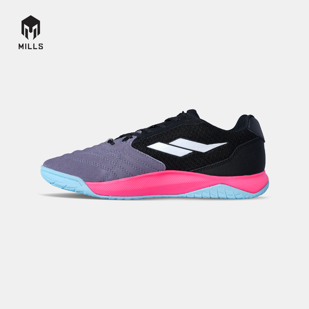MILLS SEPATU FUTSAL VOLTASALA ARION M2 SUEDE BLACK/HOT.PINK/AQUA.BLUE 9502404