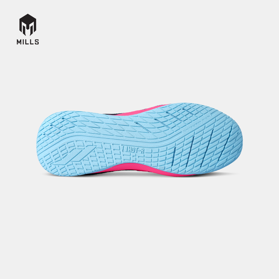 MILLS SEPATU FUTSAL VOLTASALA ARION M2 SUEDE BLACK/HOT.PINK/AQUA.BLUE 9502404