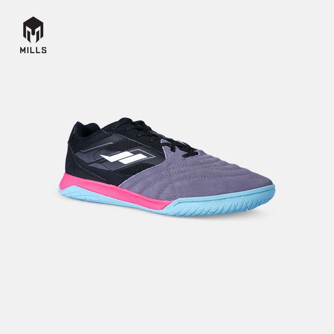 MILLS SEPATU FUTSAL VOLTASALA ARION M2 SUEDE BLACK/HOT.PINK/AQUA.BLUE 9502404