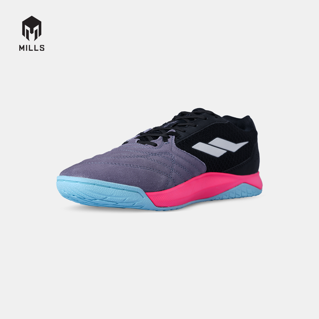 MILLS SEPATU FUTSAL VOLTASALA ARION M2 SUEDE BLACK/HOT.PINK/AQUA.BLUE 9502404