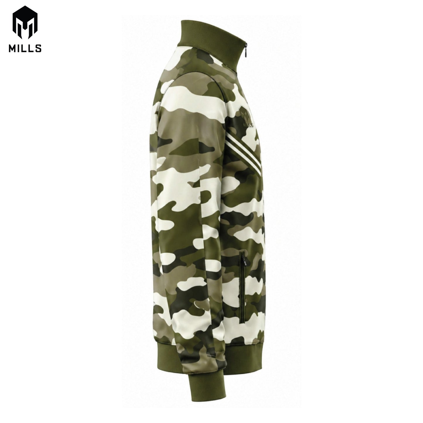 MILLS JAKET OLAHRAGA TRACK JACKET - CAMMO GREEN 01700337