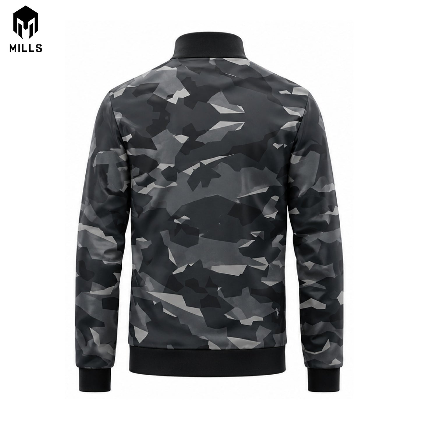 MILLS JAKET OLAHRAGA TRACK JACKET - CAMMO DARK GREY 01700338