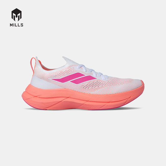 MILLS SEPATU LARI WANITA WOMEN RUNNING SHOES TREXIMO ENERLITE M2 FL WHITE/IGNITE.PEACH/POWER.PINK 9108802