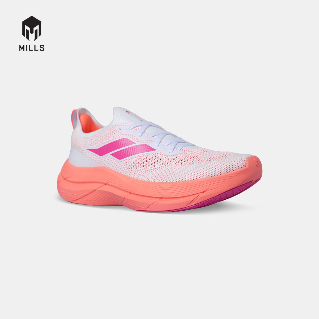 MILLS SEPATU LARI WANITA WOMEN RUNNING SHOES TREXIMO ENERLITE M2 FL WHITE/IGNITE.PEACH/POWER.PINK 9108802