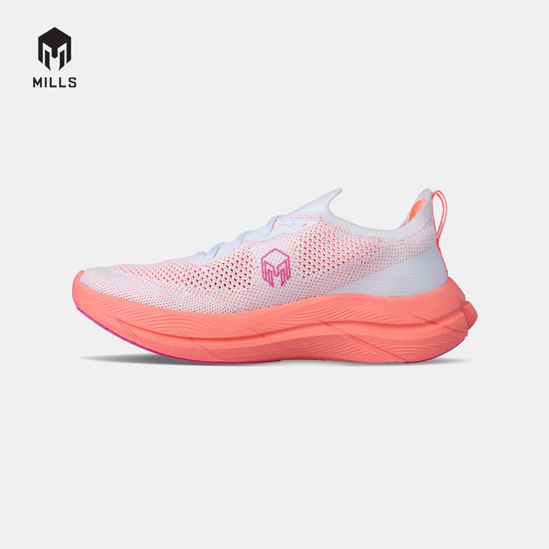MILLS SEPATU LARI WANITA WOMEN RUNNING SHOES TREXIMO ENERLITE M2 FL WHITE/IGNITE.PEACH/POWER.PINK 9108802