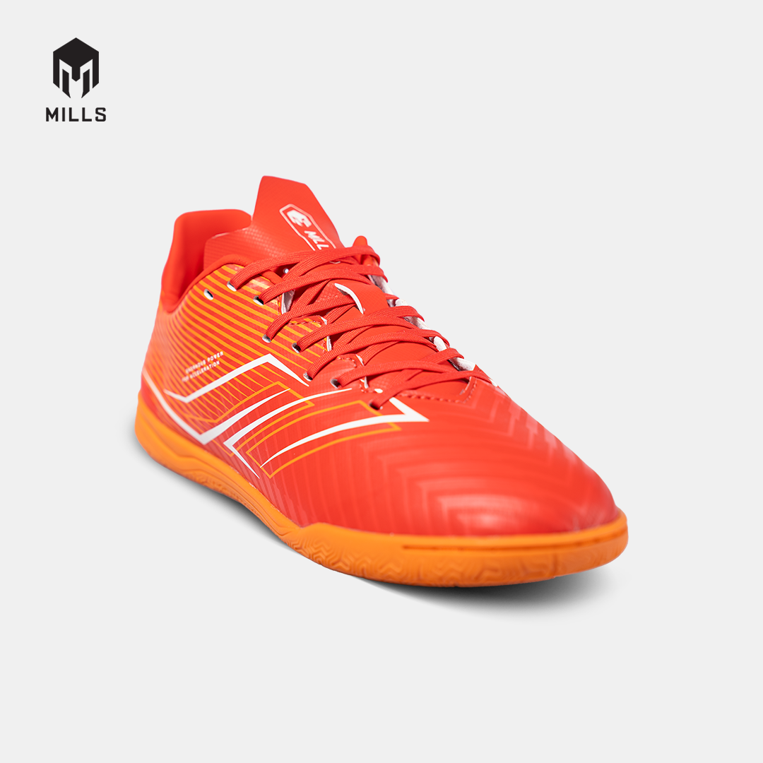 MILLS Sepatu Futsal Xyclops Helios Match In Bright Red / White / Orange 9405701