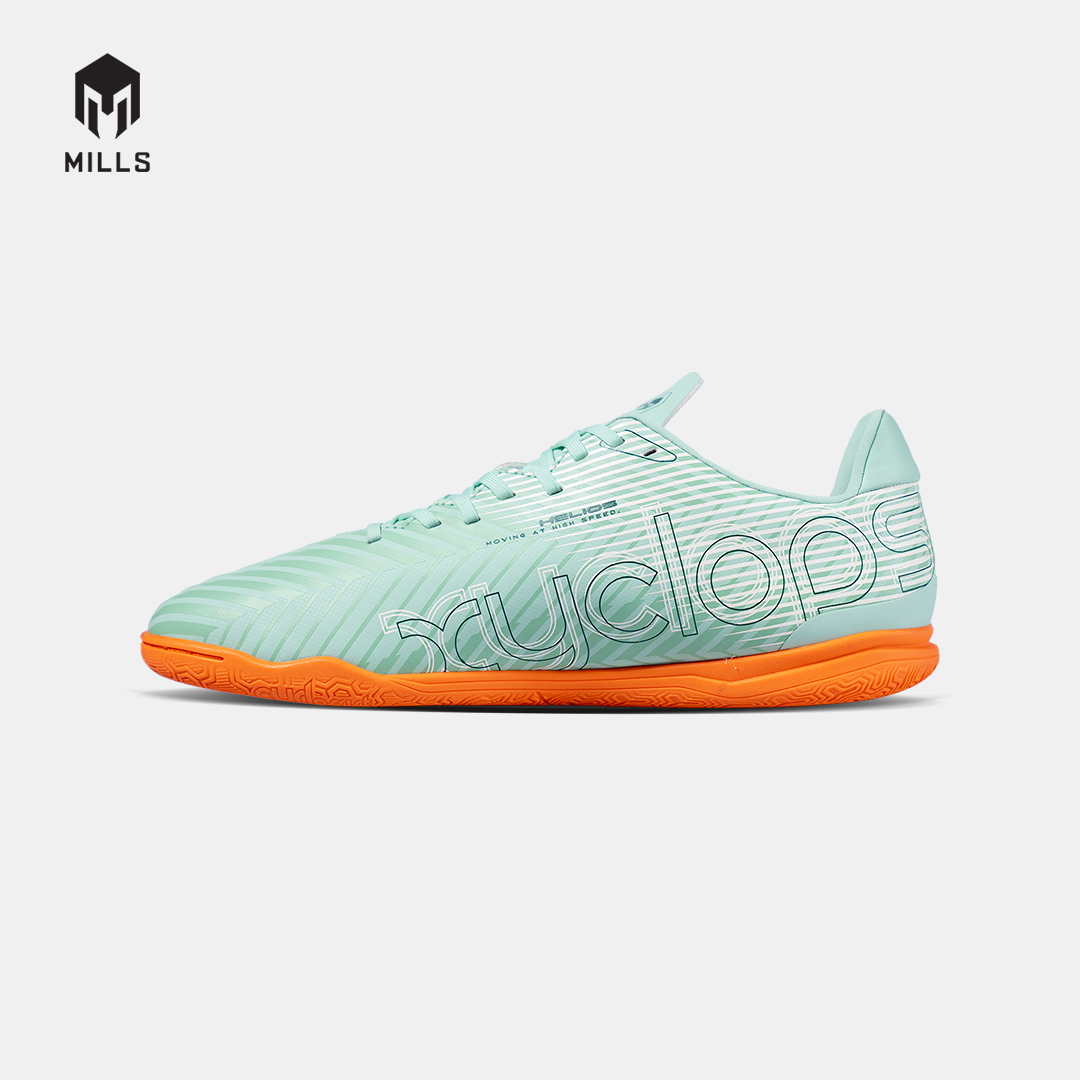 MILLS Sepatu Futsal Xyclops Helios Match In Soft Green / Orange 9405703