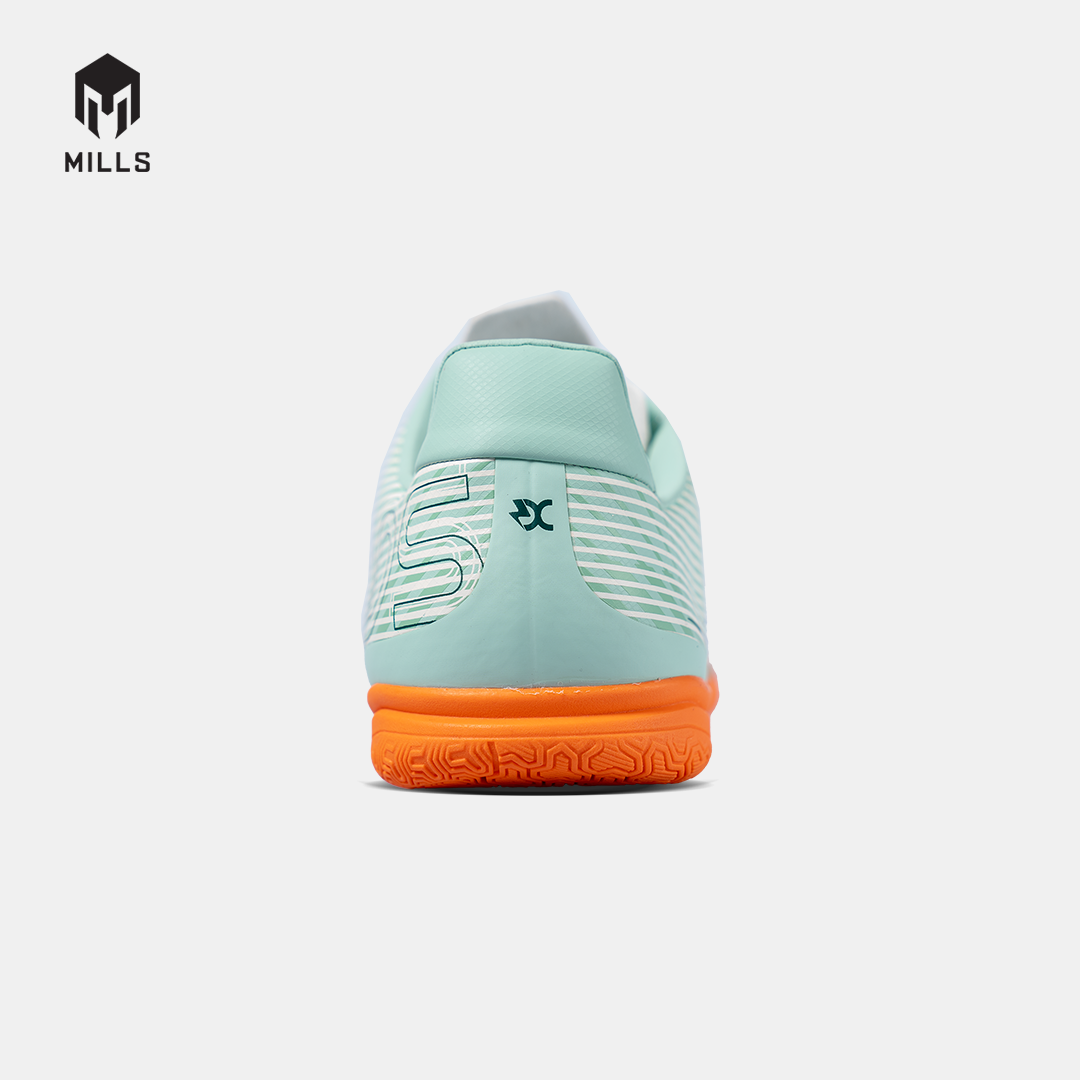 MILLS Sepatu Futsal Xyclops Helios Match In Soft Green / Orange 9405703
