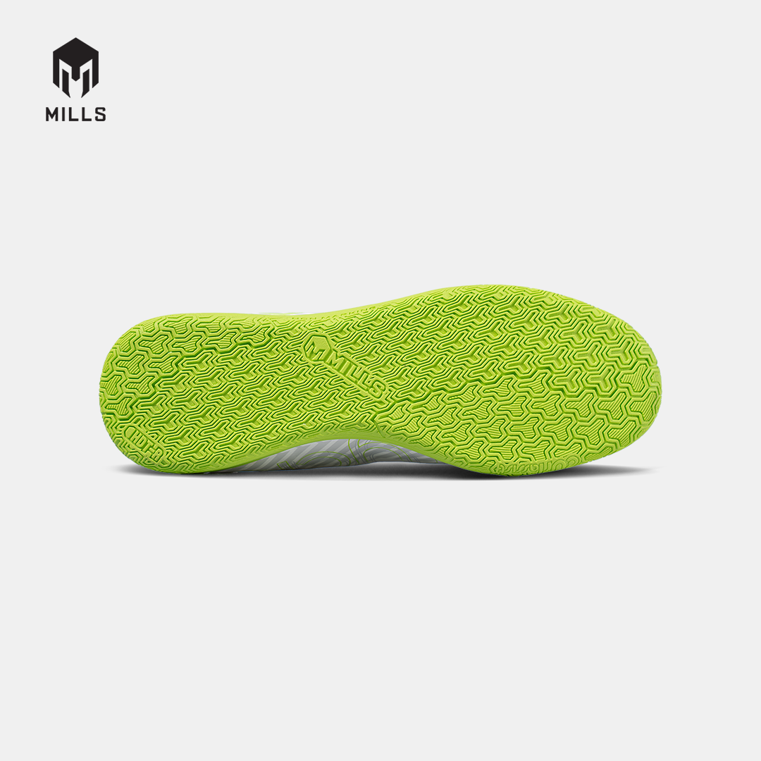 MILLS Sepatu Futsal Xyclops Helios Match In White / Neon Green 9405704