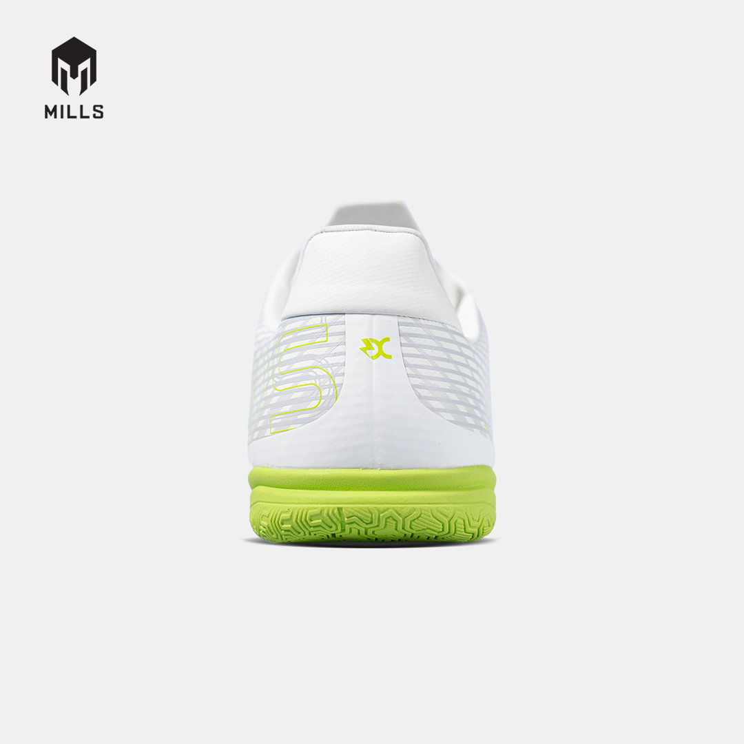 MILLS Sepatu Futsal Xyclops Helios Match In White / Neon Green 9405704