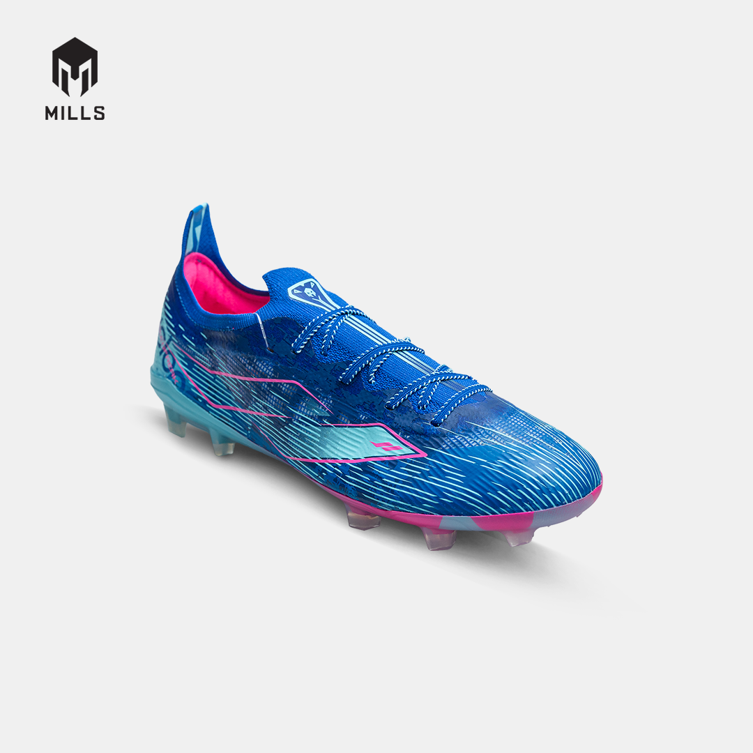 MILLS Sepatu Sepakbola Xyclops Speedfreak 1.2 Elite FG Prussian.Blue/Pink/Sky.Blue 9305902