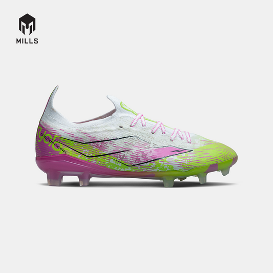 MILLS Sepatu Sepakbola Xyclops Speedfreak 1.2 Elite FG White/Lime.Green/Pink 9305904