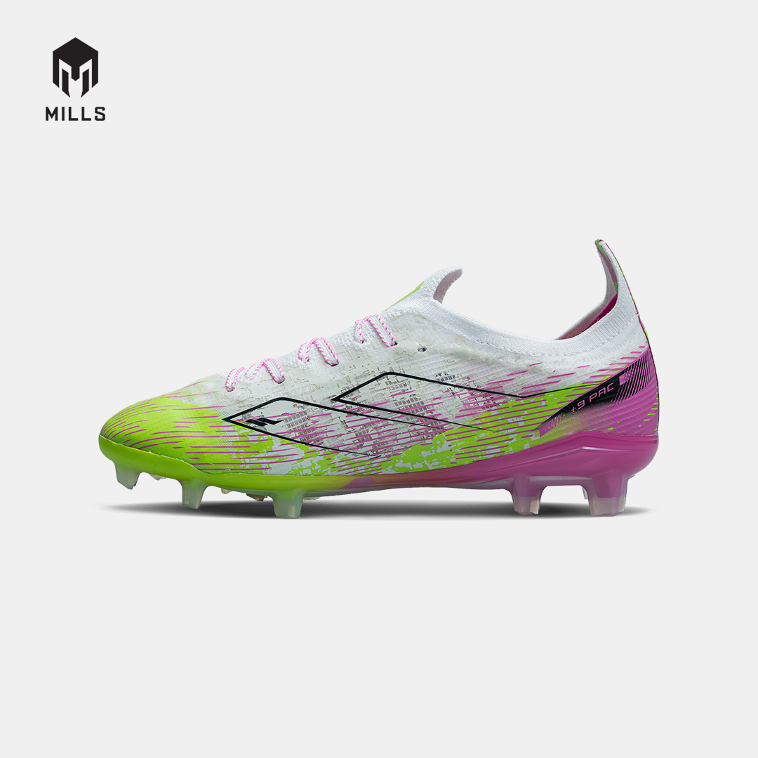 MILLS Sepatu Sepakbola Xyclops Speedfreak 1.2 Elite FG White/Lime.Green/Pink 9305904