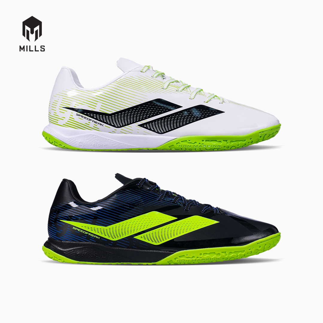 MILLS SEPATU FUTSAL XYCLOPS SPEEDFREAK M2 MATCH IN BLACK/NEON GREEN 9402804