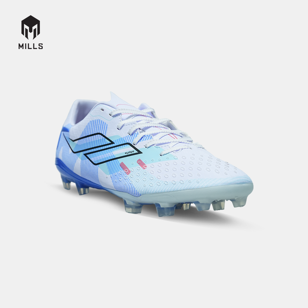 MILLS SEPATU SEPAKBOLA XYCLOPS STRIKEBLAST MK 3.0 MATCH FG WHITE/ROYAL BLUE PEARLIZED 9306701