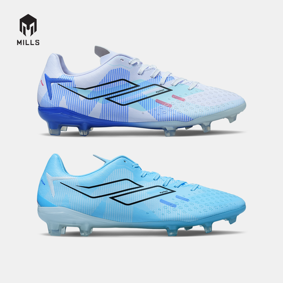 MILLS SEPATU SEPAKBOLA XYCLOPS STRIKEBLAST MK 3.0 MATCH FG WHITE/ROYAL BLUE PEARLIZED 9306701