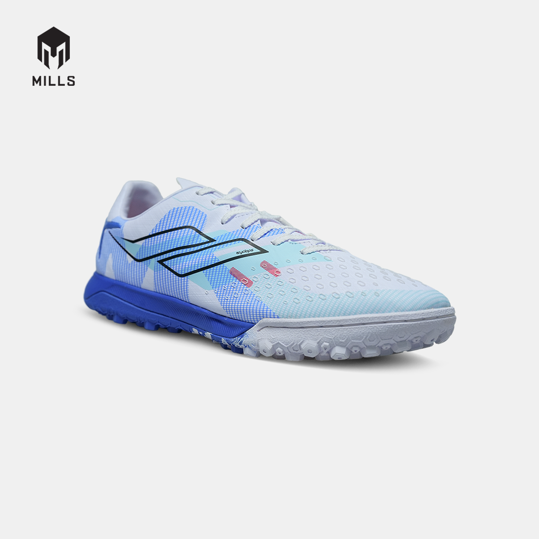 MILLS SEPATU MINI SOCCER XYCLOPS STRIKEBLAST MK 3.0 MATCH TF WHITE/ROYAL BLUE PEARLIZED 9002001